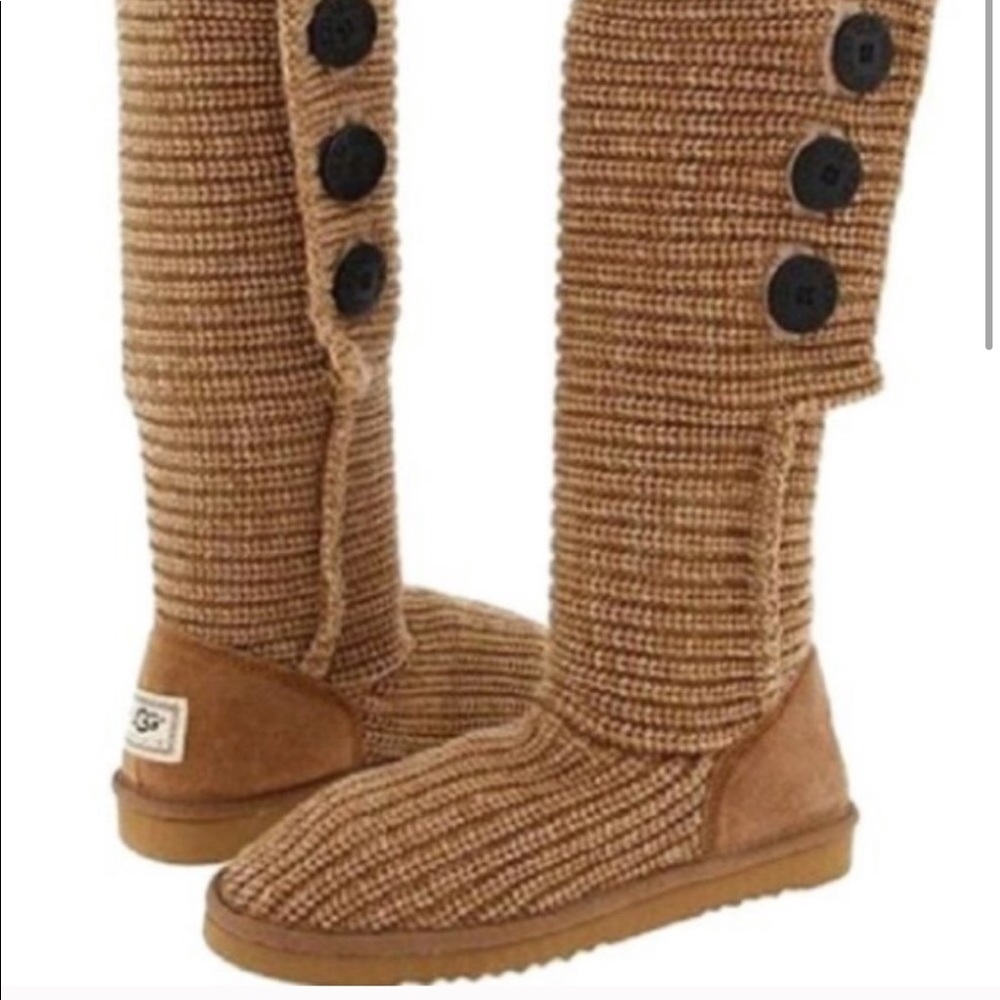 UGG Classic Cardy knit boots size 9